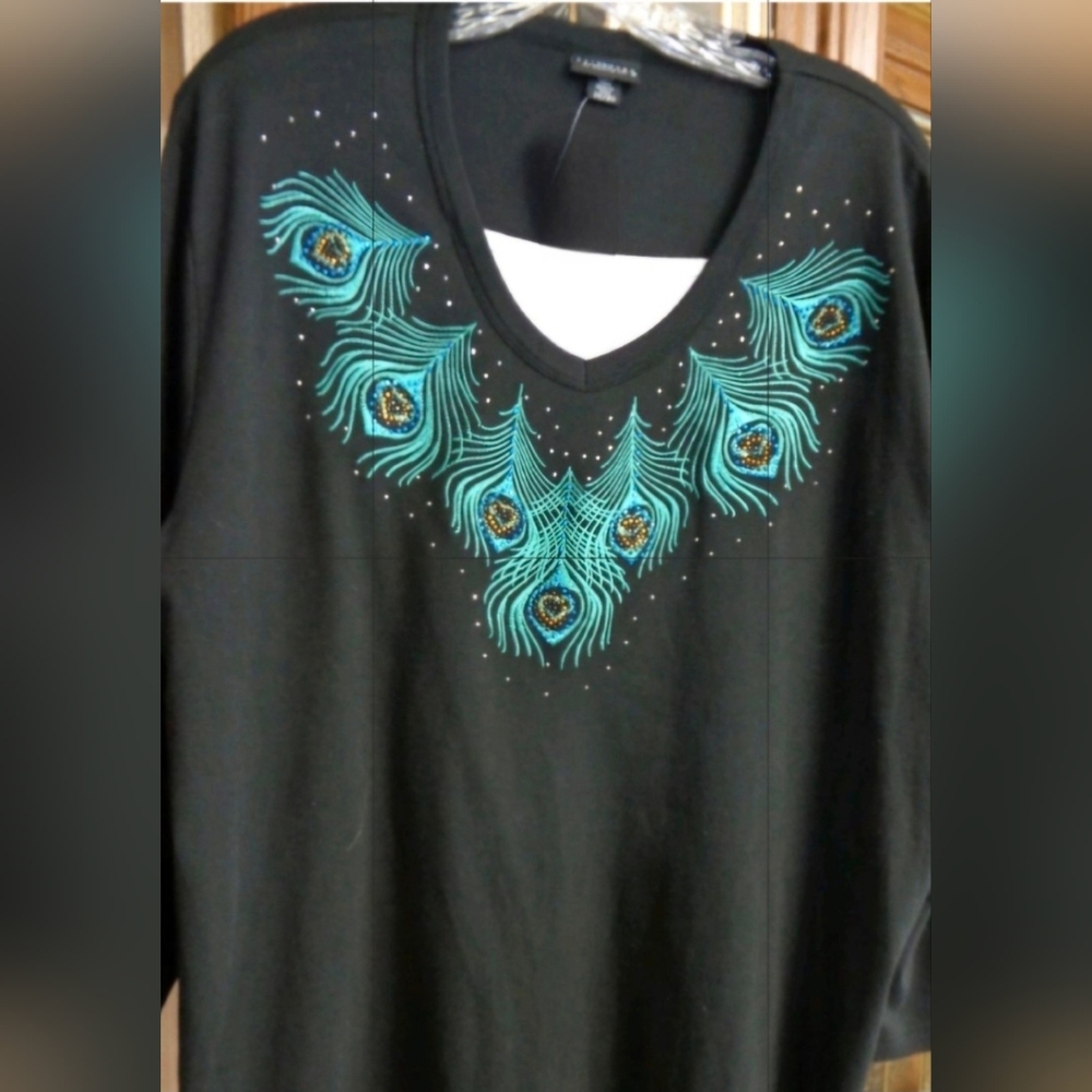 Trilogy Embroidered Top